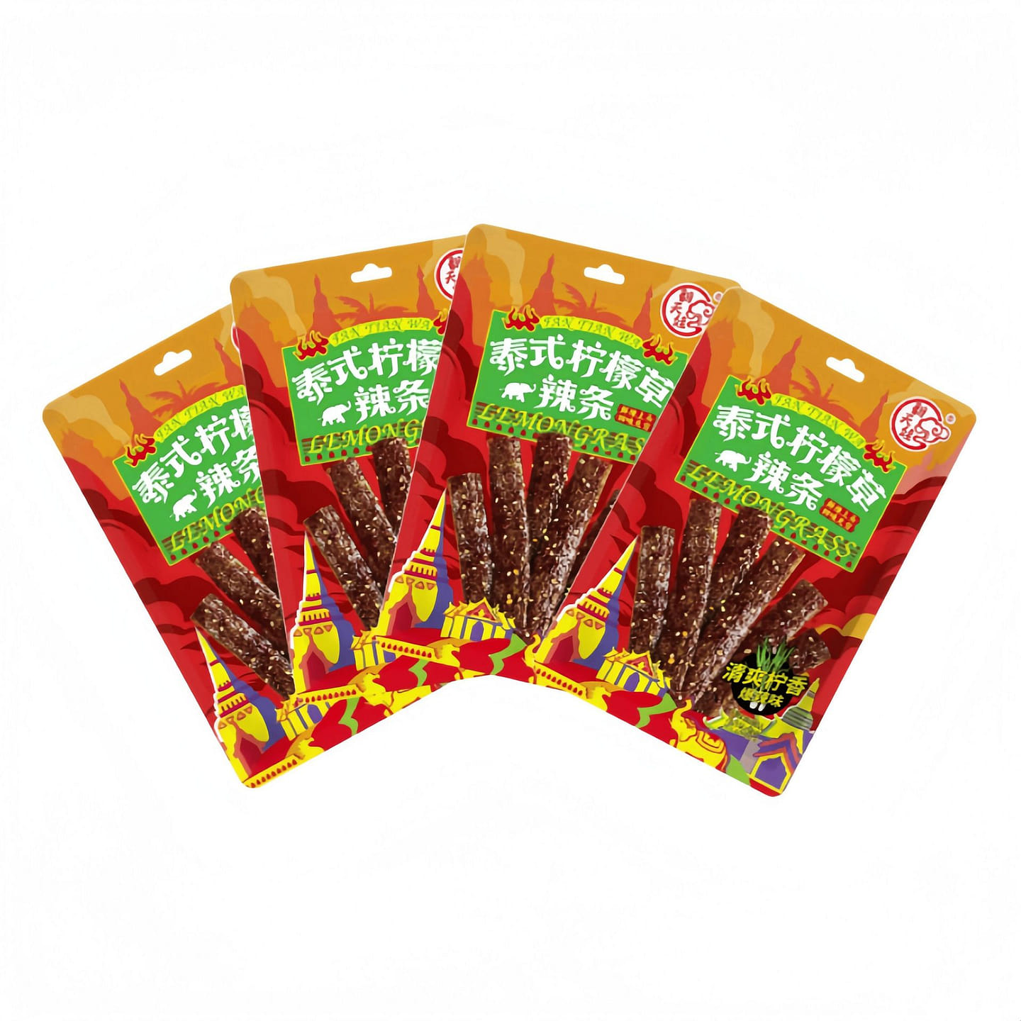 Extremely Spicy Childhood Spicy Strips 58g*4 packs 232 g