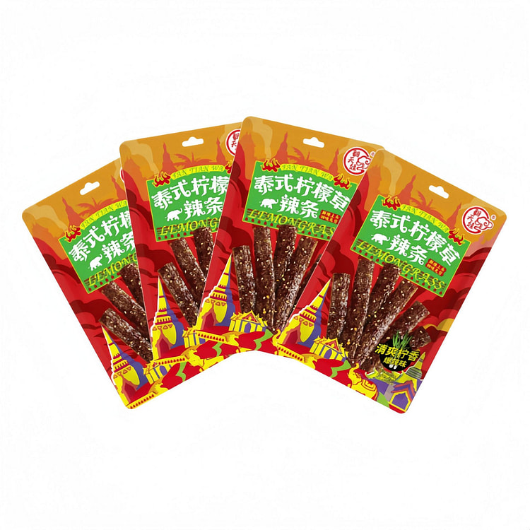 翻天娃 辣条泰式柠檬草爆辣童年辣条 58g*4包 232 克