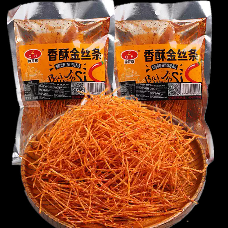 钟芹辉香酥金丝条辣条怀旧儿童辣条60g*5袋 60 克*5 包