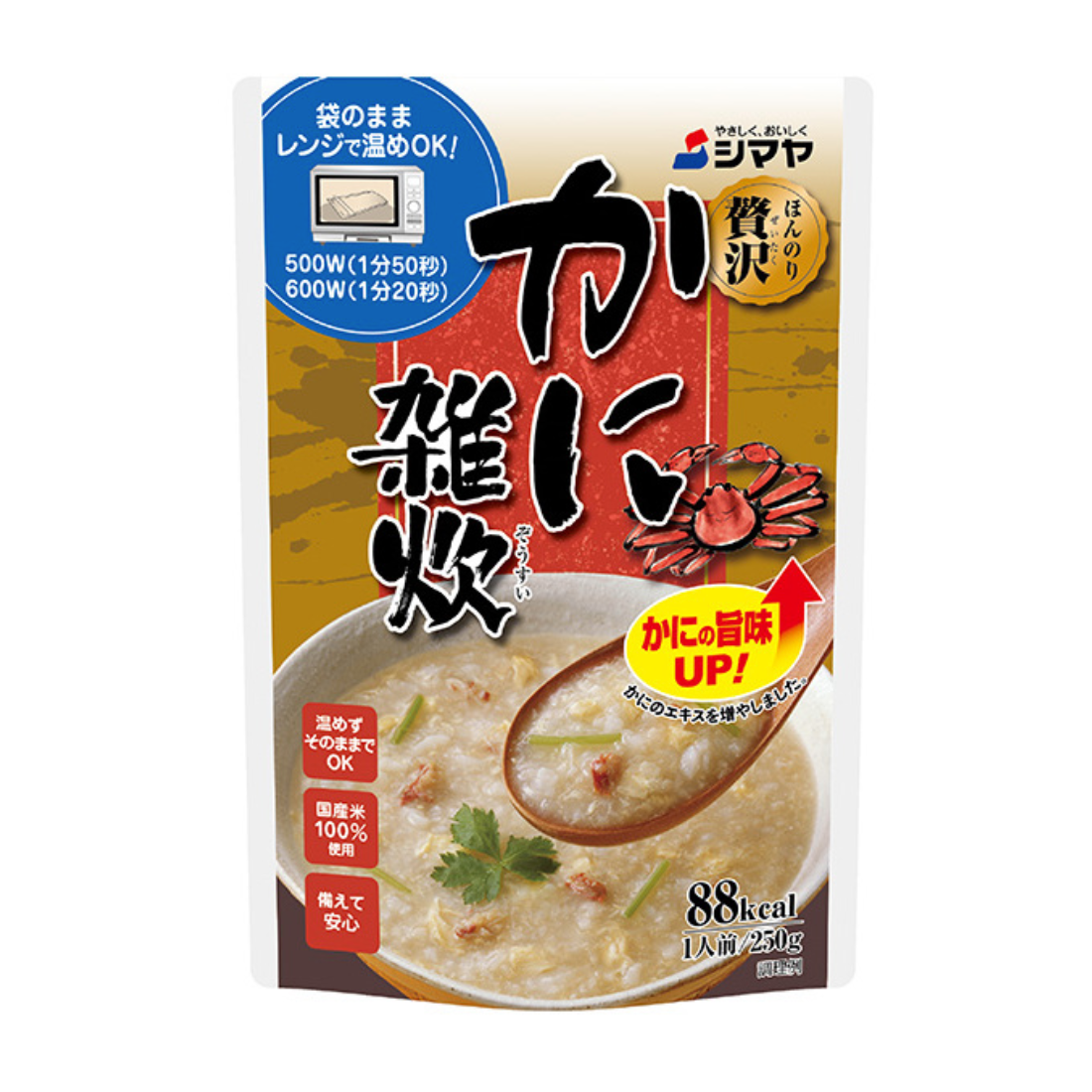 Shimaya slightly luxurious crab porridge 250g 250 g