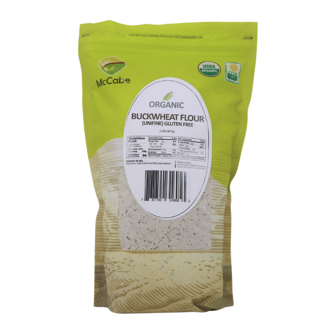 McCabe Organic Buckwheat Flour, 2lb (32 oz), USDA Certified Organic 2 lb