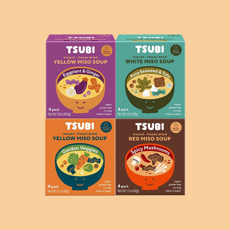 Complete Miso Set: 4 Flavors - Pack of 16-