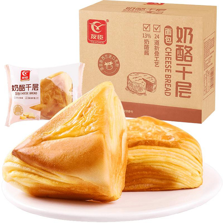 奶酪千层全麦面包500g
