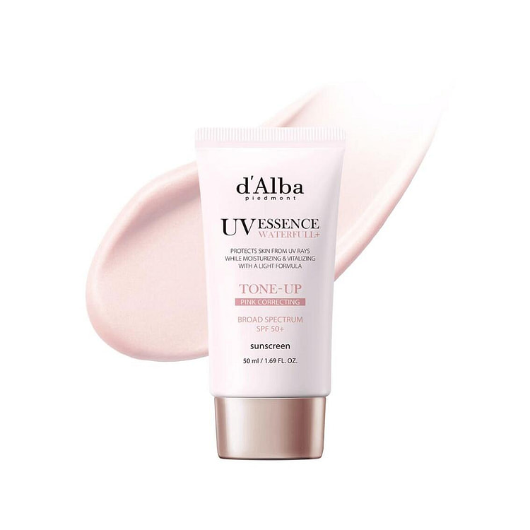 D'Alba UV Essence Waterfull ToneUp Pink Correcting 1 each