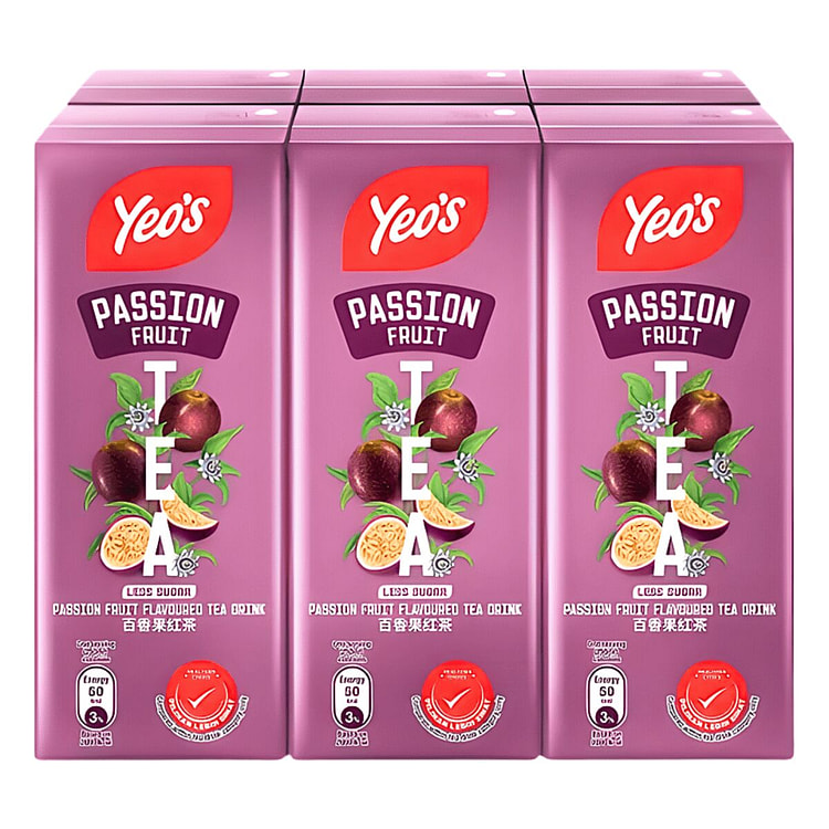 [YEOS] Passion Fruit Tea - 8.5oz(6 Pack) 1 each