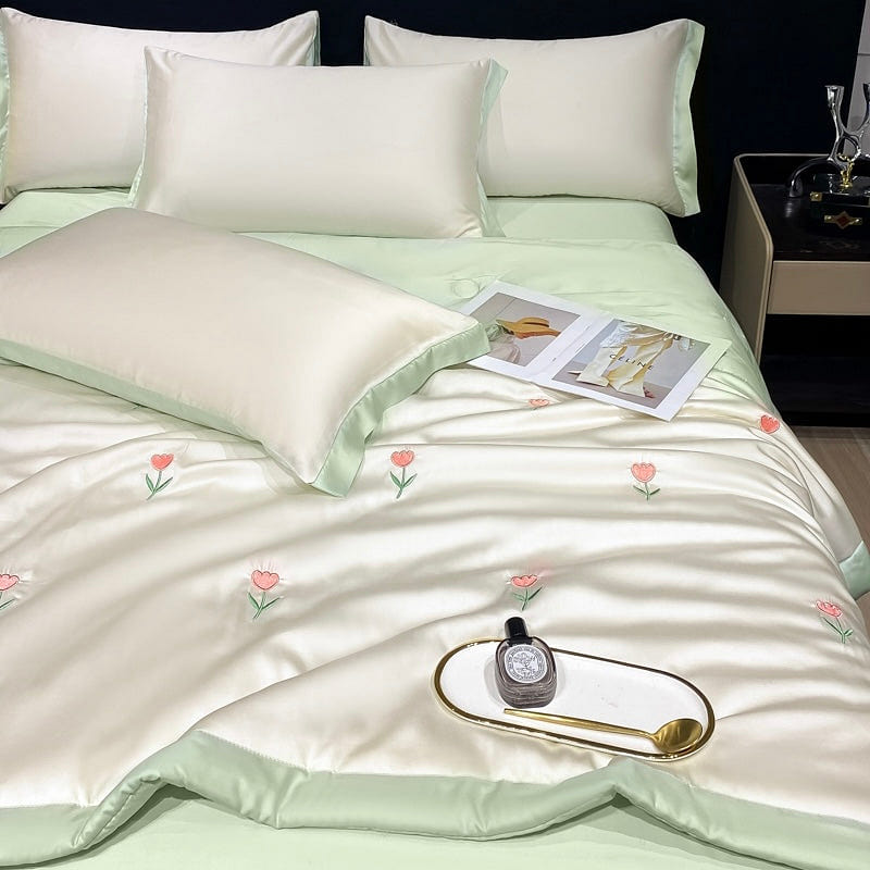 Elysian Dreams Cooling Quilt Tulip Green-Double 2000 g