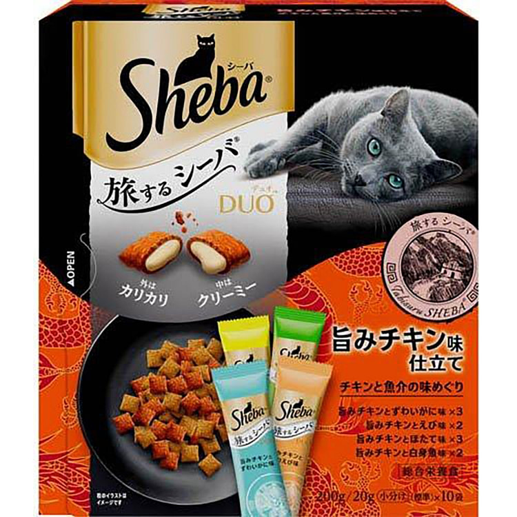 Sheba Duo Cat Biscuits Assorted Chicken 4 Flavors 10 pack