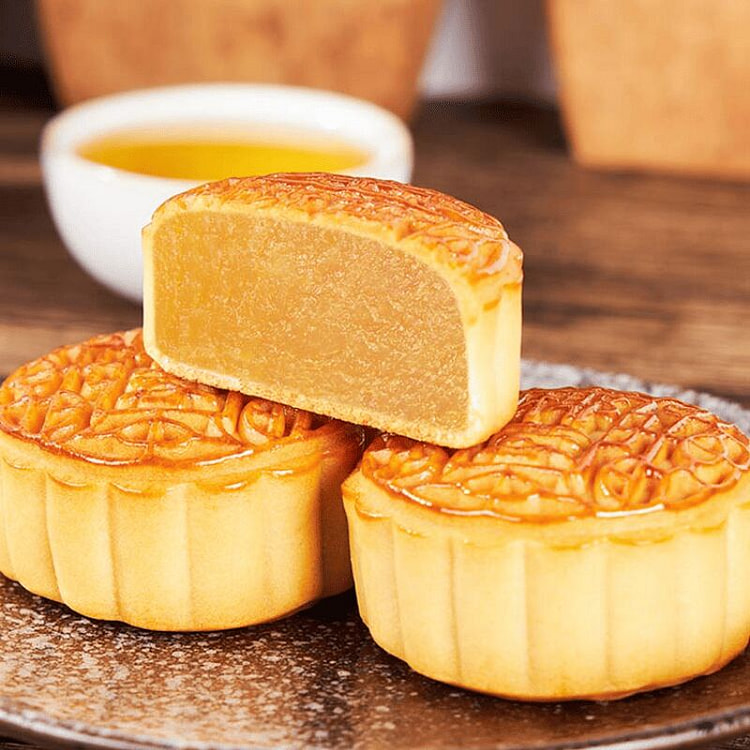 Milk and Gold Sand Mooncake