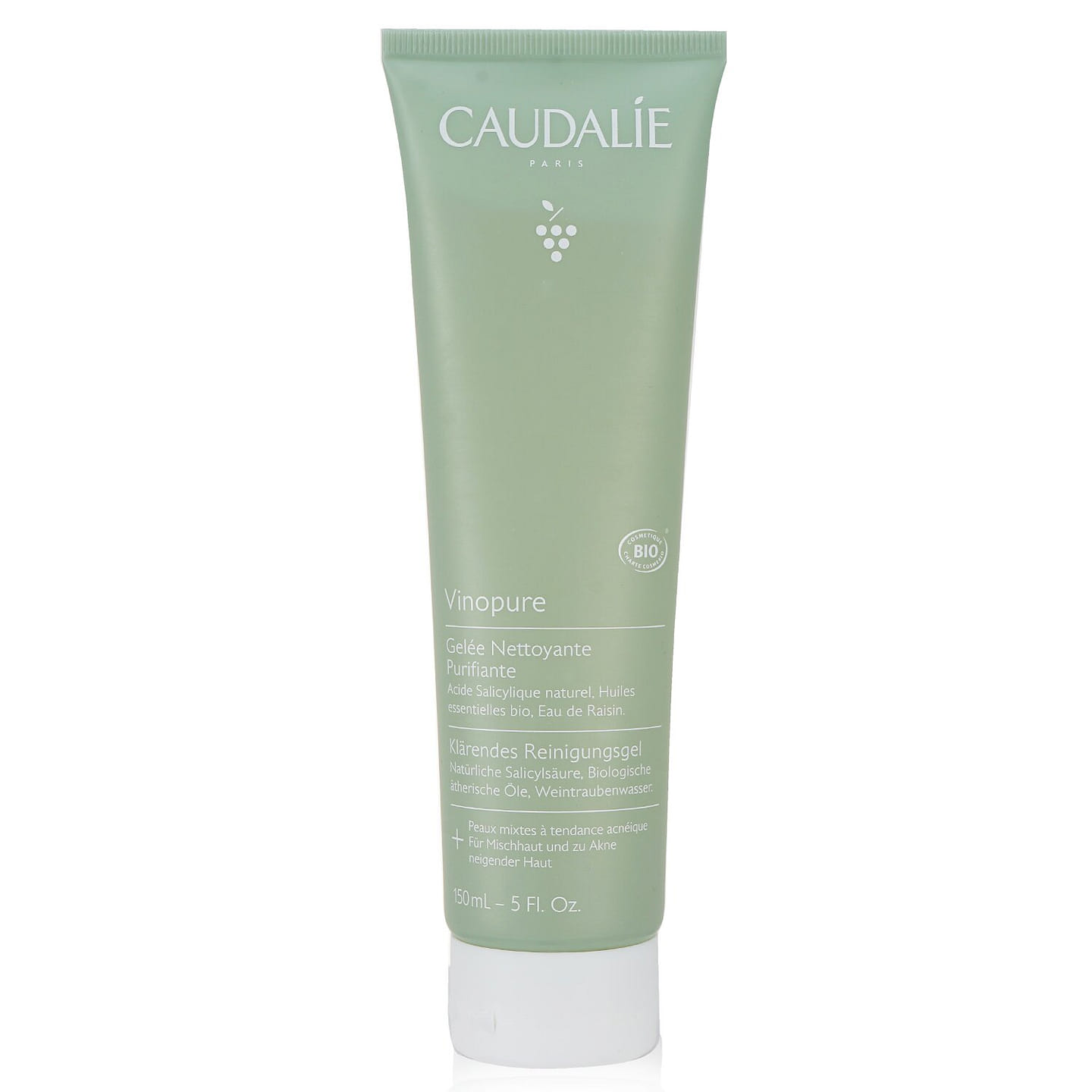 Caudalie Vinopure Purifying Gel Cleanser – For Combination to Acne-Prone Skin 150ml/5oz 150 ml