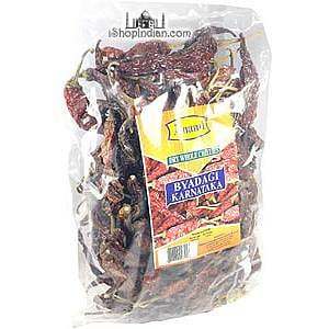 Anand Byadagi Karnataka Dry Whole Chillies, 7 oz bag 7 oz