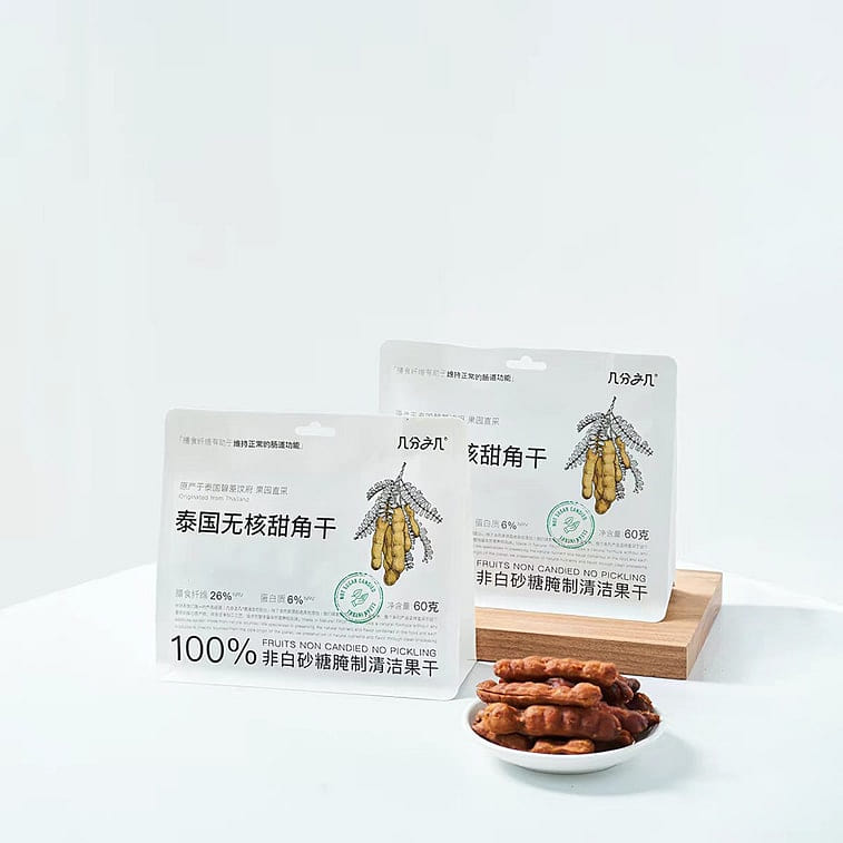 Ji Fen Zhi Ji Thai Tamarind Dried Pitted and, 60g 1 box