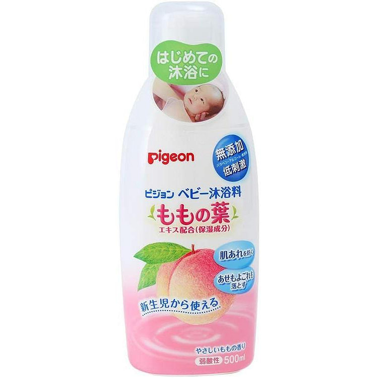 PIGEON Baby Bath Peach Leaf 500ml 1 count