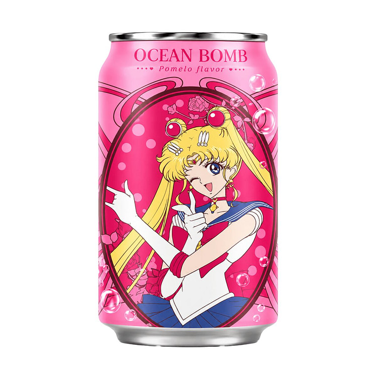 Ocean Bomb Sailor Moon Sparkling Water Pomelo Flavor