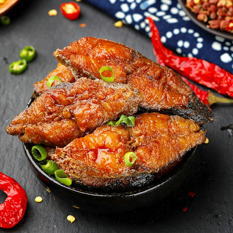 鲅鱼罐头即食罐装香酥鱼肉香辣味100g*1罐