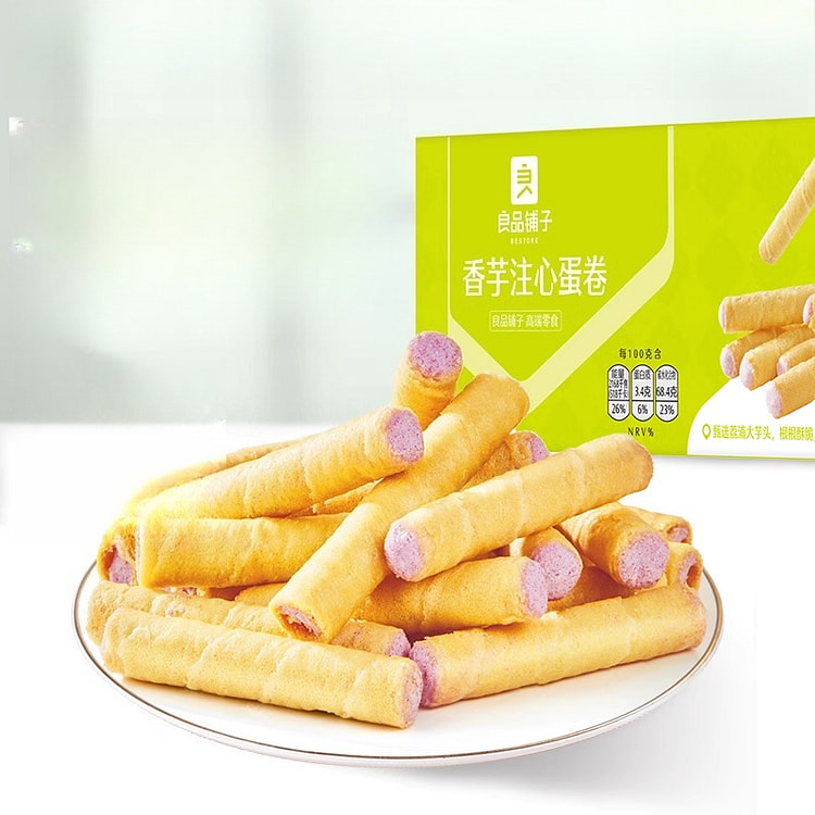 Liangpinpuzi Taro Sandwich Egg Rolls 400g*1 box 400 g