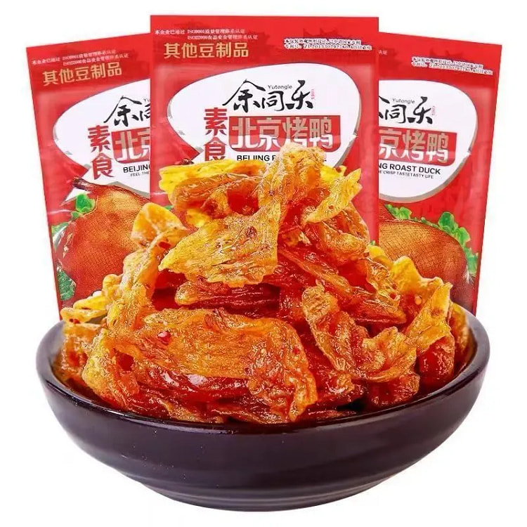 余同乐北京烤鸭辣条素食麻辣零食豆制品100g