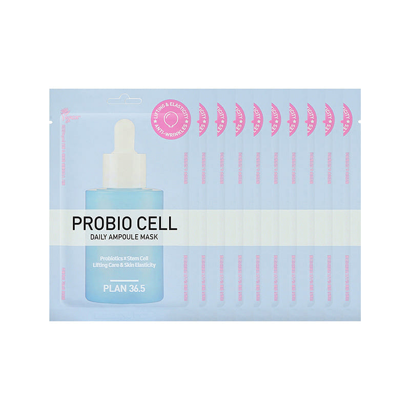 PLAN 36.5 Probio Cell Daily Ampoule Mask 10 Pack 1 each