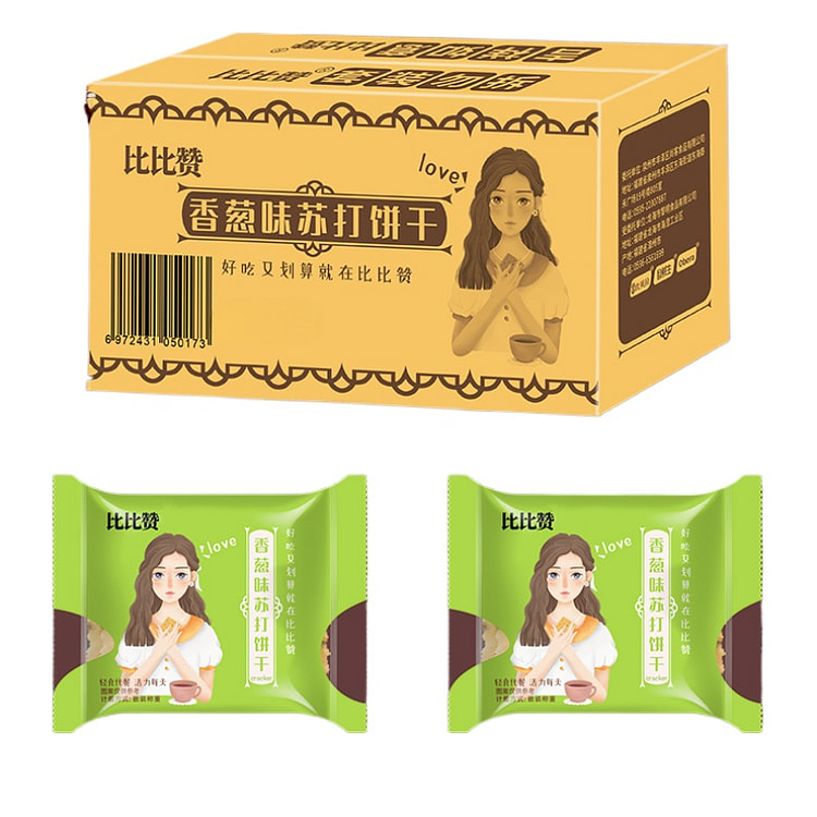 Bibi Zan Scallion Soda Biscuit 220g