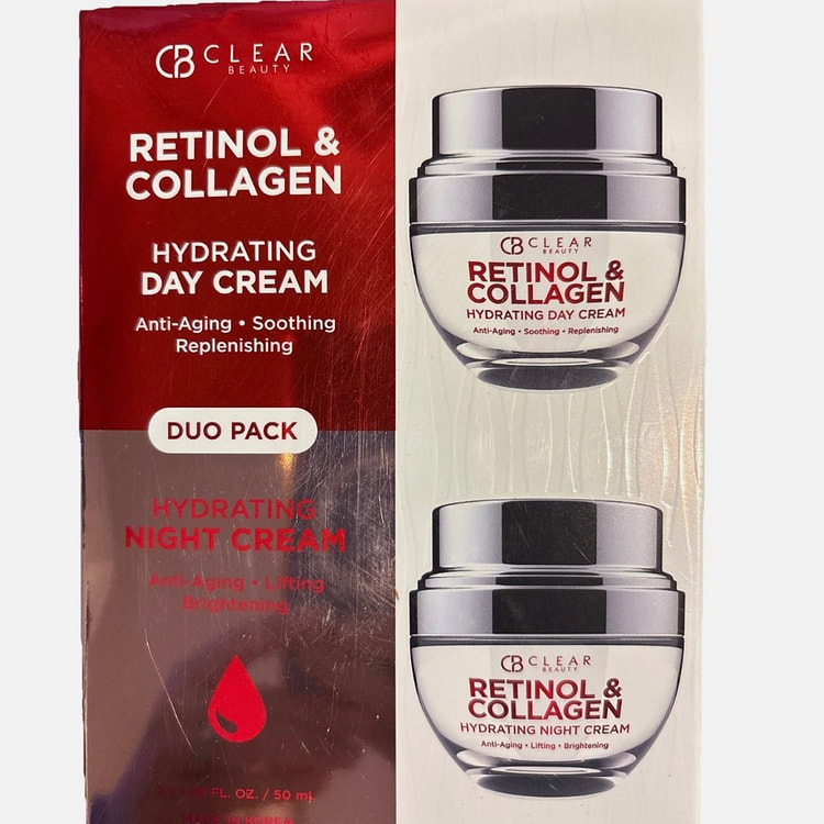 CB Clear Retinol & Collagen Korea Day& Night Cream 2 pack