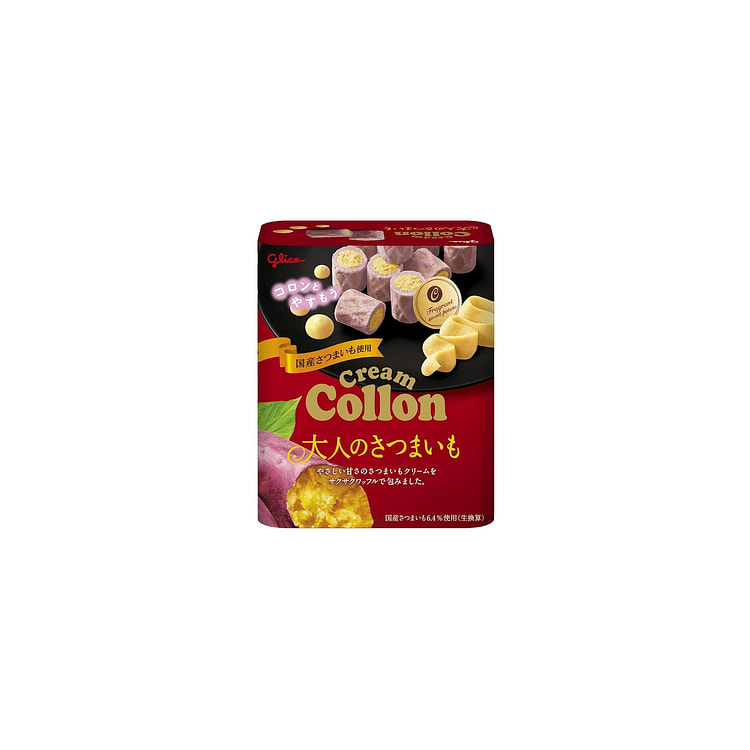 格力高 Collon 成人系列 红薯奶油夹心卷心饼 48 克