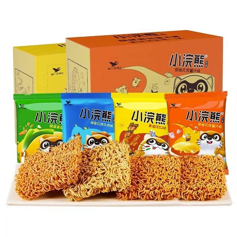 Little Raccoon Crispy Noodles Mixed Flavor10packs 200 g