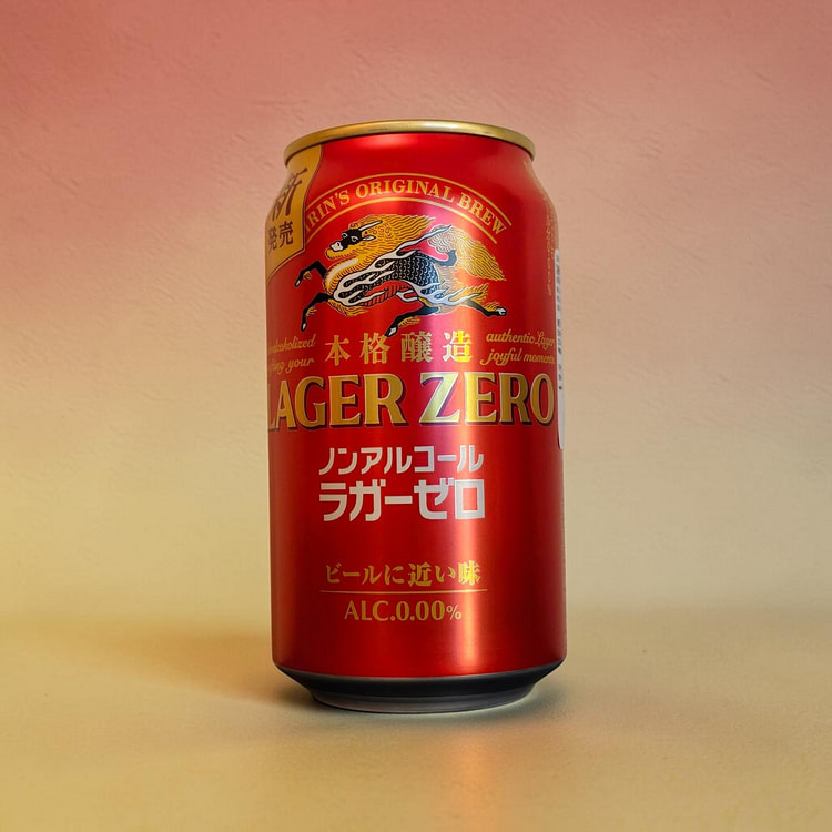 Kirin Lager Zero Non-Alcoholic Beer-Taste Beverage 350 ml