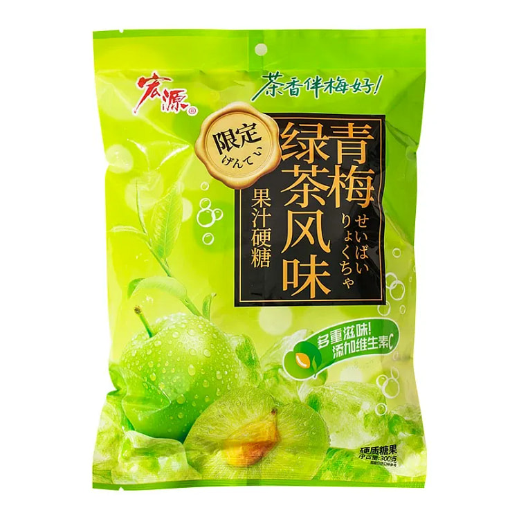 Hongyuan Green Plum & Green Tea Hard Candy 300g 300 g