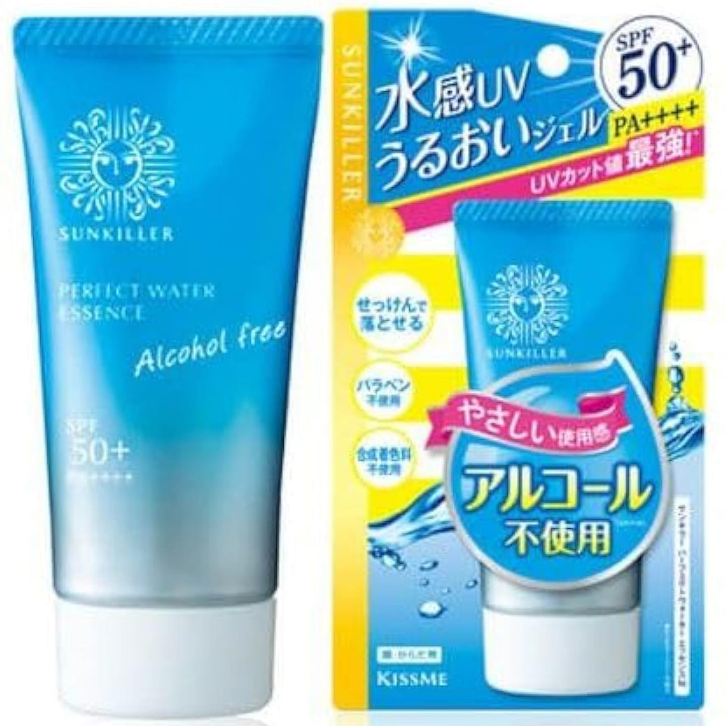 Japan Kiss Me Sunkiller Gel SPF50 50g (Pack of 3) 50 g