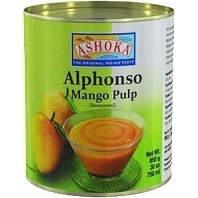 Ashoka Alphonso Mango Pulp, 30 oz tin 30 oz