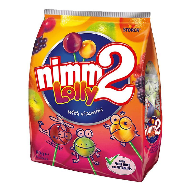 二宝nimm2官方维生素果汁棒棒糖80g8支 80 克