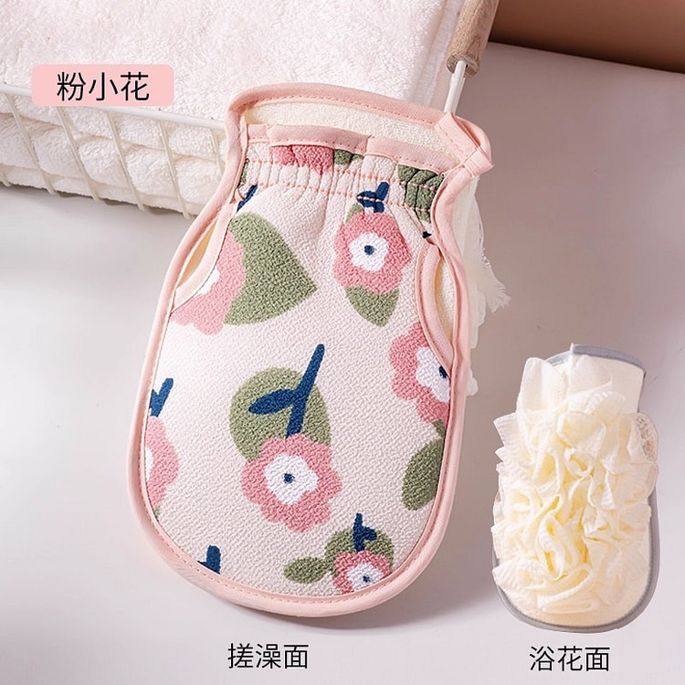 搓澡巾 强力搓泥搓澡神器搓背洗澡巾家用后背浴花手套 1 份