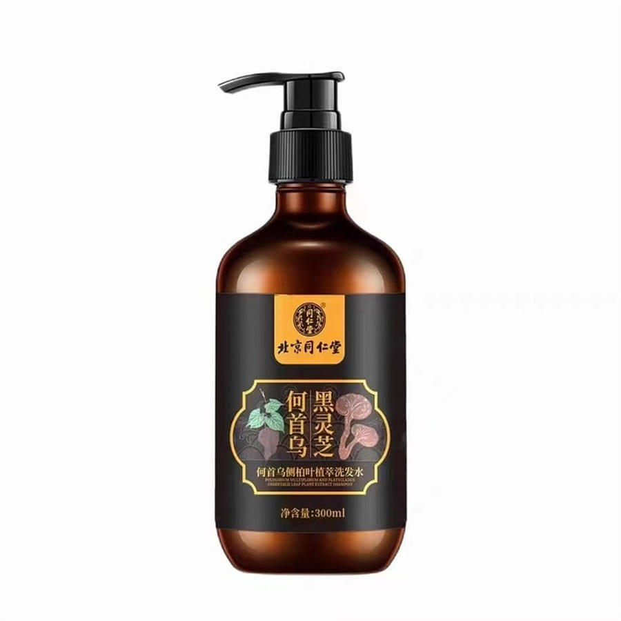 Black Ganoderma Lucidum He Shou Wu Shampoo with Sideburn Leaf 300ml 300 ml