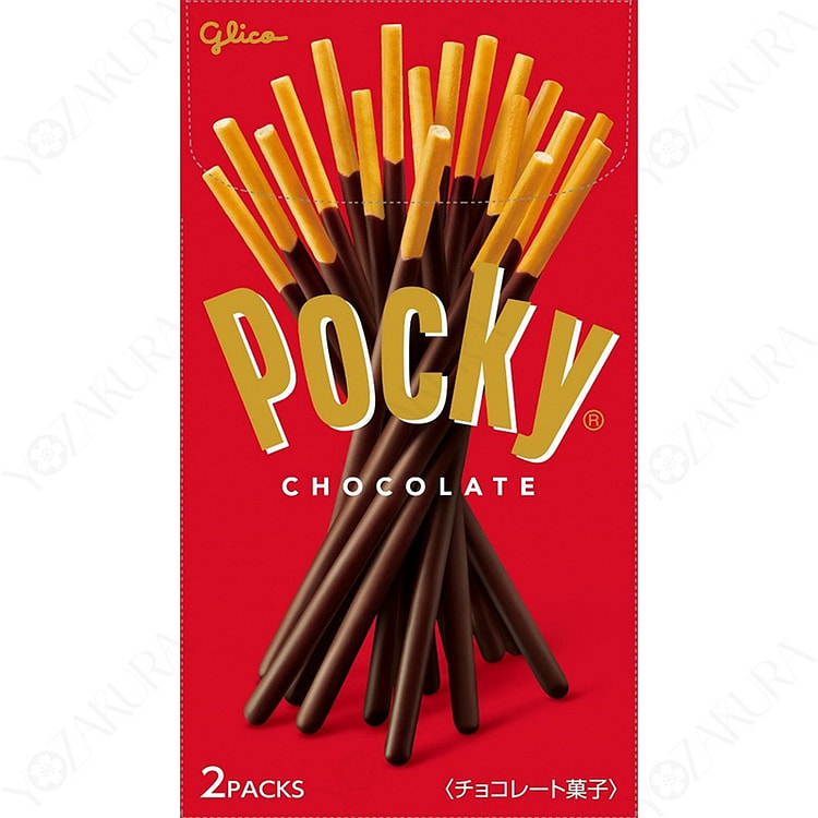 Glico Pocky Chocolate Biscuit Sticks 2P 1 box