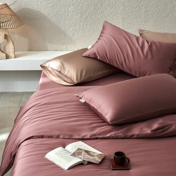 LULLABUY Cotenrra Gemstone Luxe Bedding Set Rose Quartz Charm Queen Size 2000 g