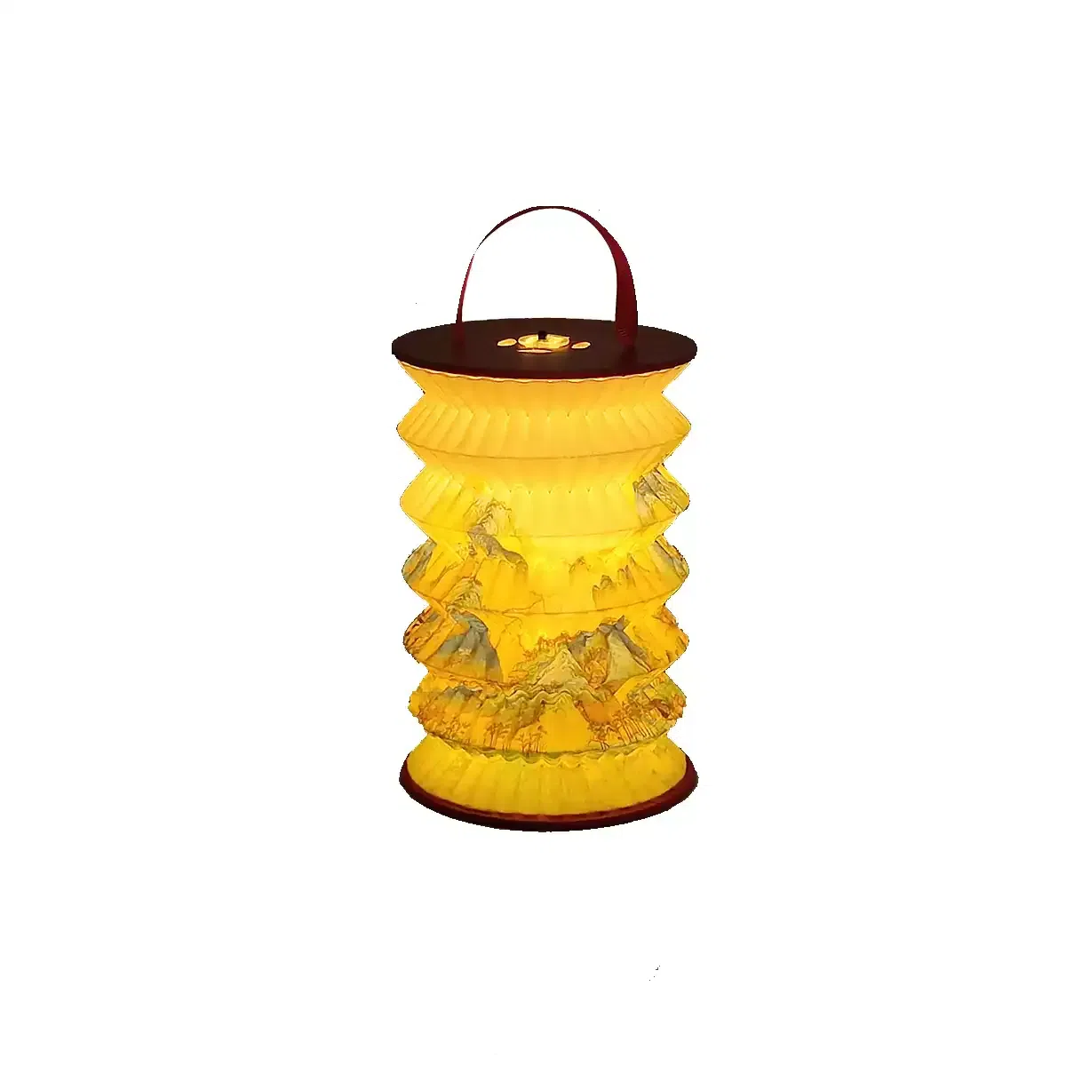 New Year Foldable Handheld LED Lantern- 1 count
