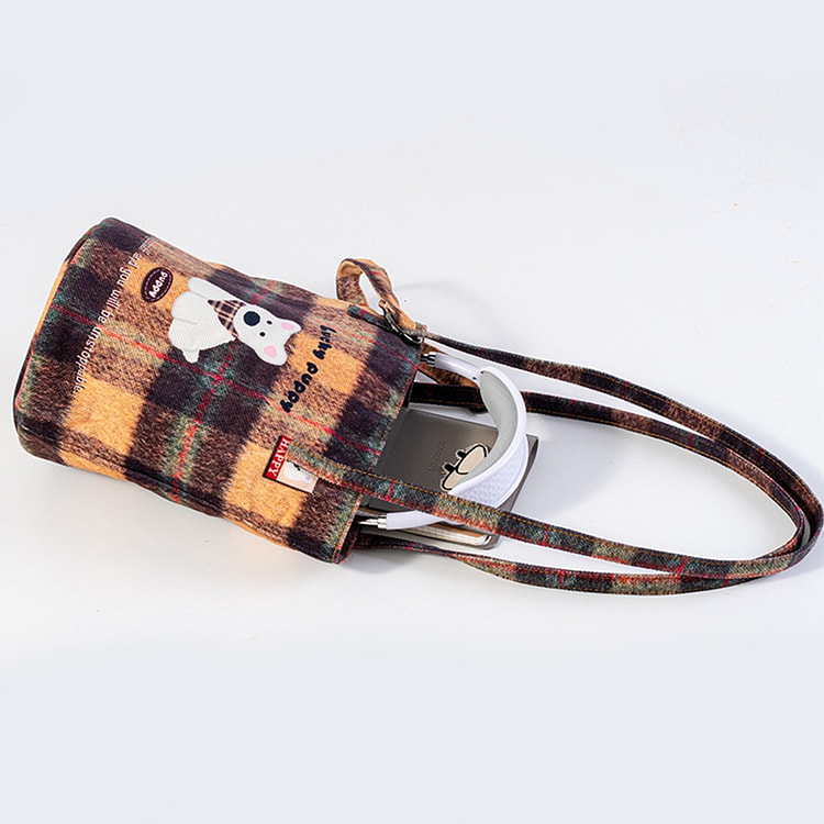 Bucket Canvas Bag Twilight Puppy F