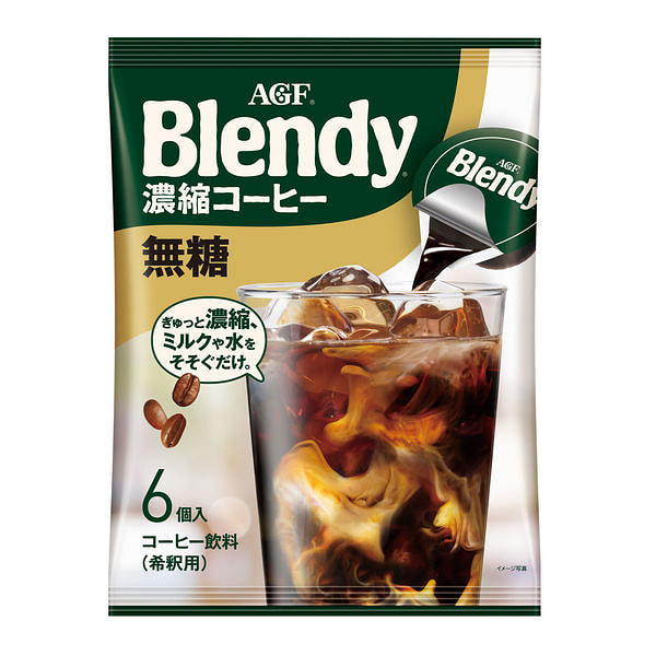 AGF Blendy 浓缩无糖咖啡胶囊 6枚