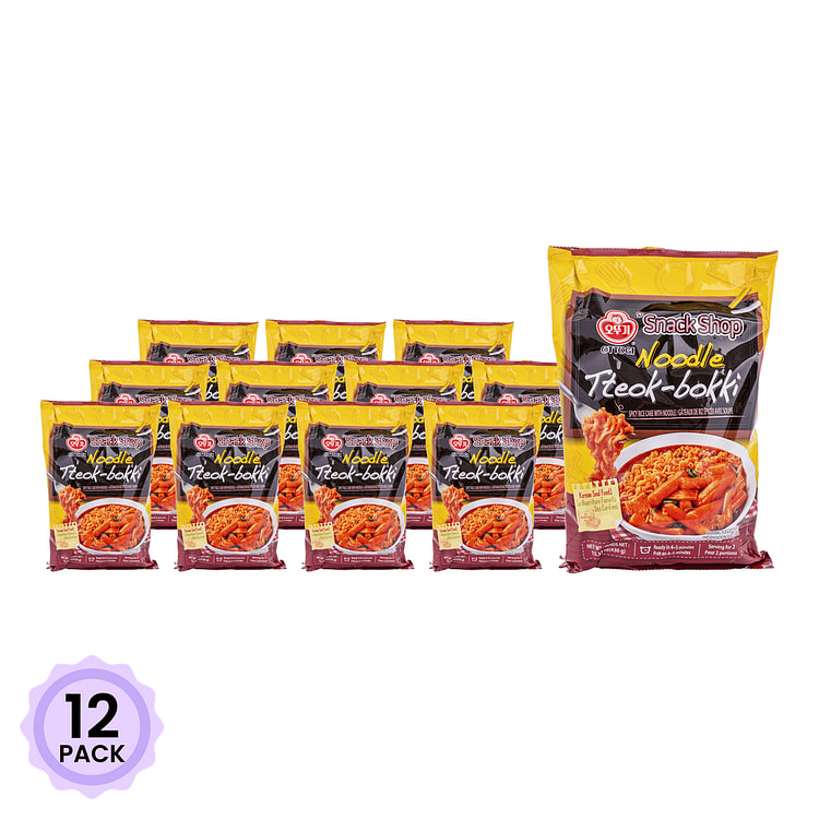 Otoki Noodle Tteok-Bokki Spicy Rice Cake with Noodle 436 g*12 pack