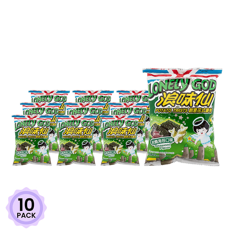 旺旺 浪味仙花式薯卷 盐烧海苔味 42 克*10 包