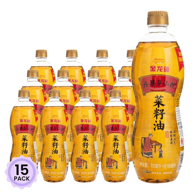 金龙鱼外婆乡小馆菜籽油 700 毫升*15 包