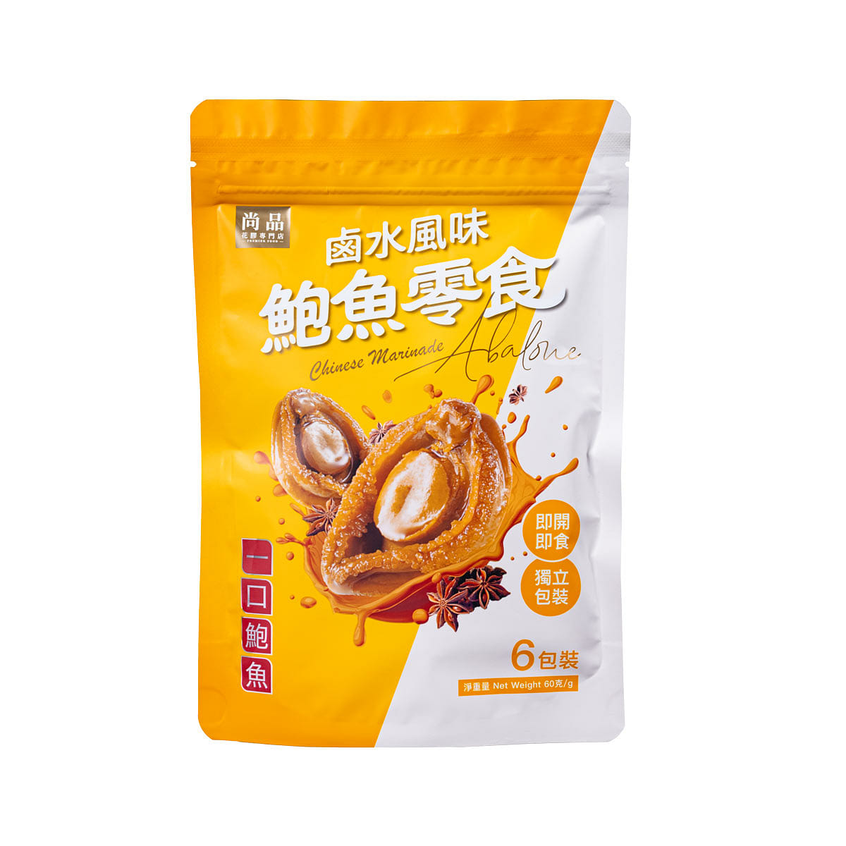 Premier Food Abalone Snack Chinese Marinade 6 count