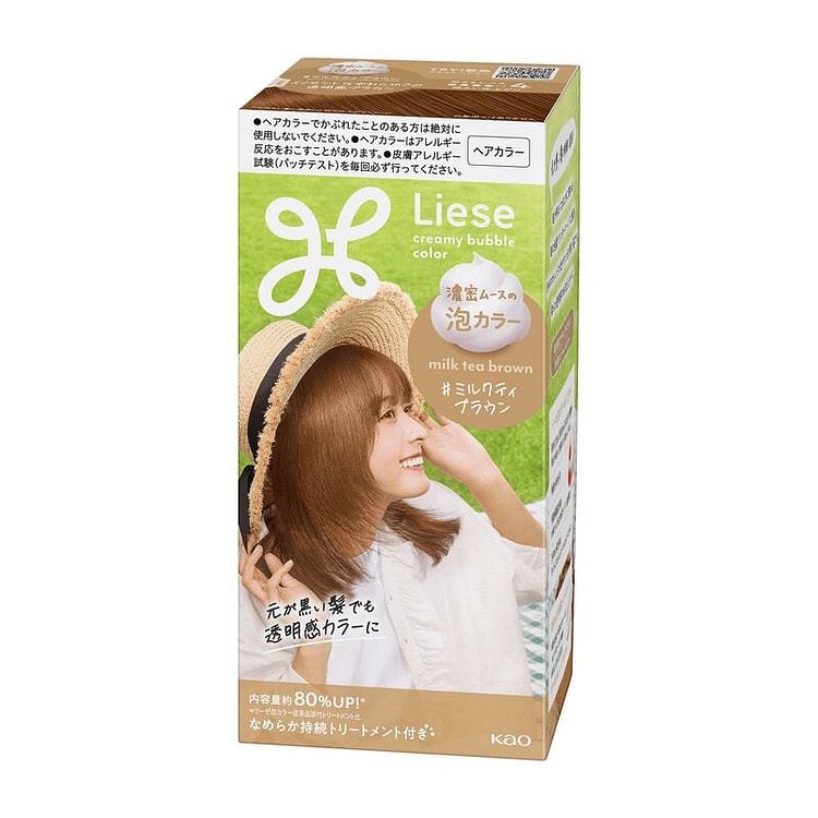 Kao Liese Prettia Foam Color Milk Tea Brown 115mL 115 ml