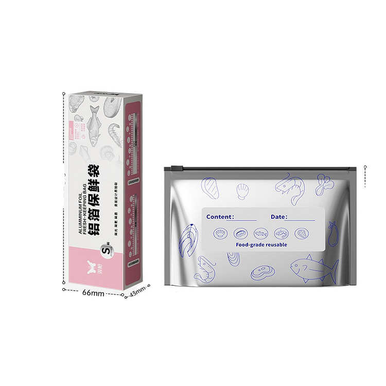 双枪S号冷冻铝箔保鲜袋10只*2盒 1 个