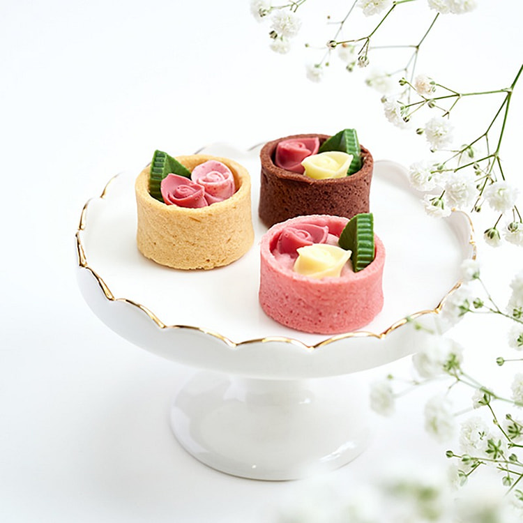Message de Rose Chocolate TOKYO Tarte Fleuri 3pcs