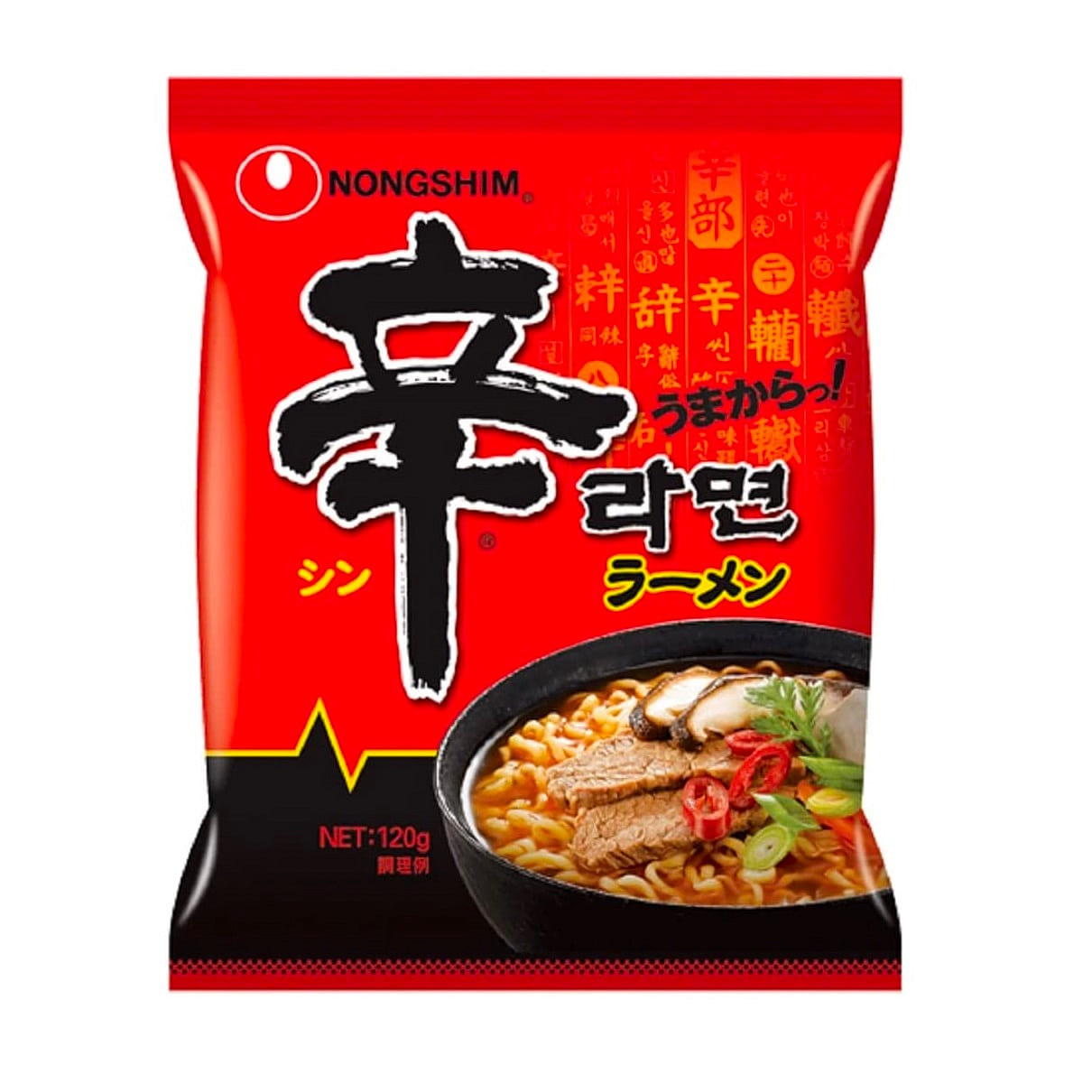 SHIN Spicy Ramen Noodles Japanese NONGSHIM 120g 1 each