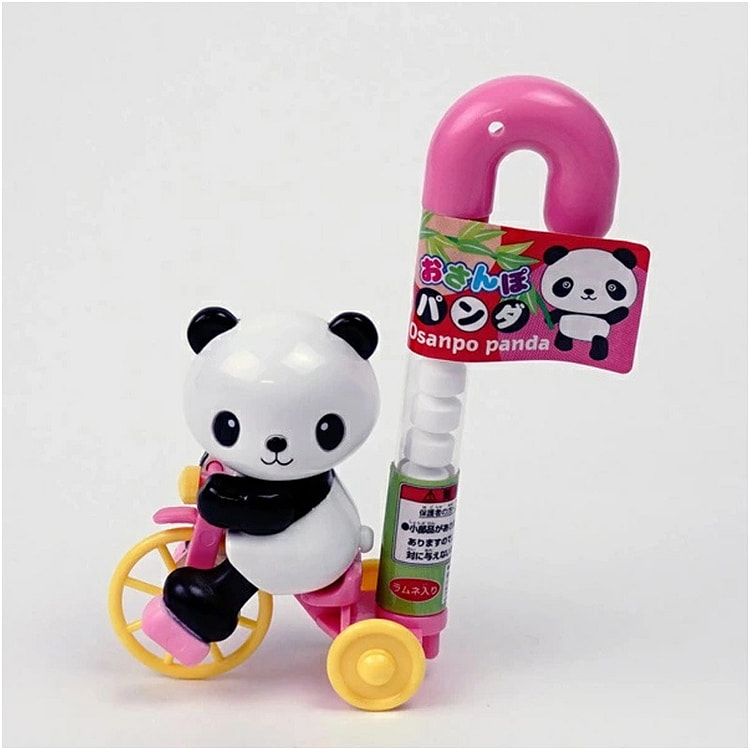 Weed Panda Tricycle Toy with Ramune Candy 1 count (min 9)