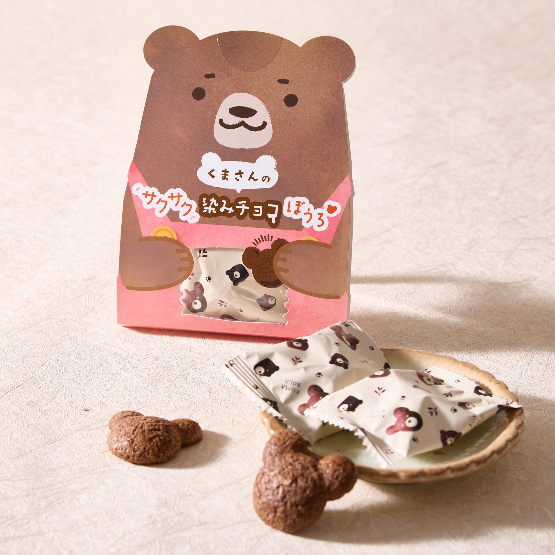 Get Bear-Shaped Chocolate Bolo Cookies (4 pieces) Delivered | Weee