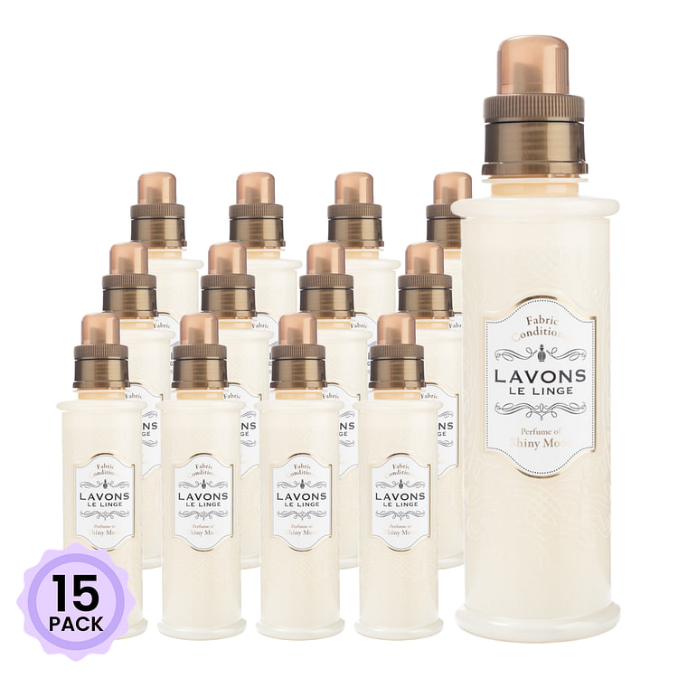 LAVONS 섬유유연제 샤이니 문 향 600 밀리리터*15 팩