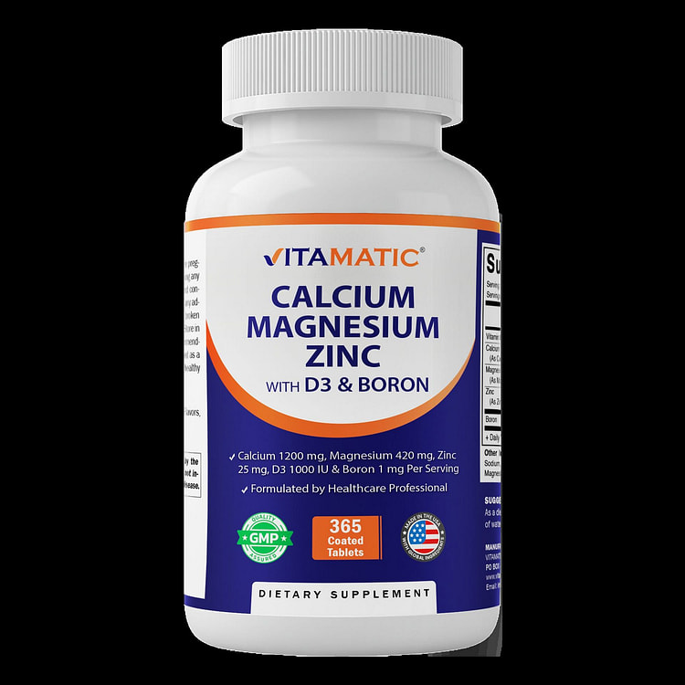 Calcium Magnesium Zinc with D3 & Boron-365Tablets