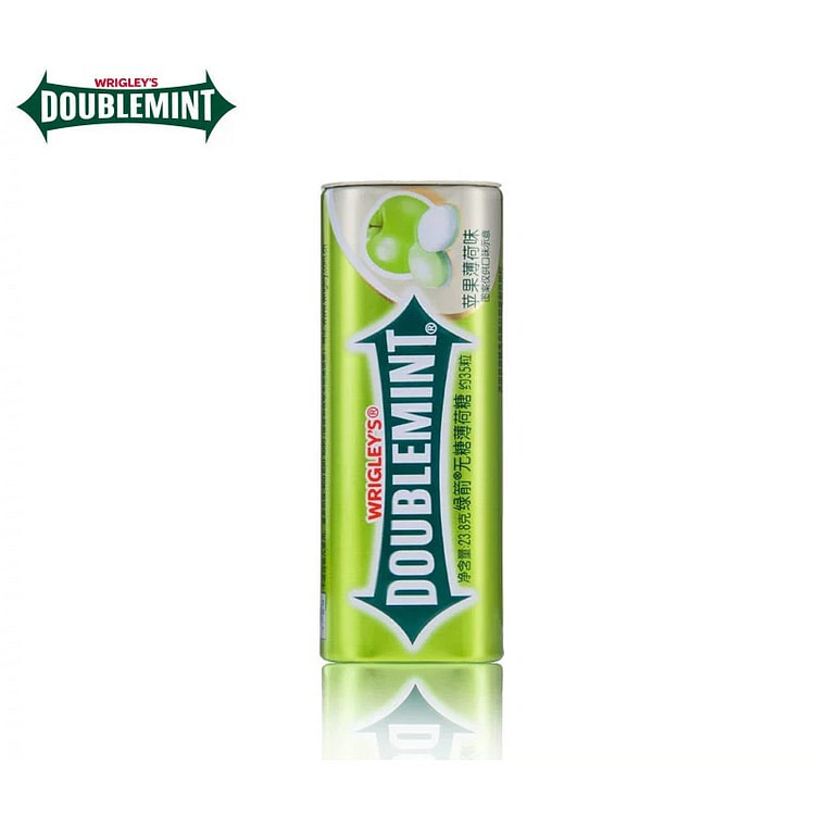 绿箭无糖口香糖35粒铁盒苹果薄荷味23.8g*1罐